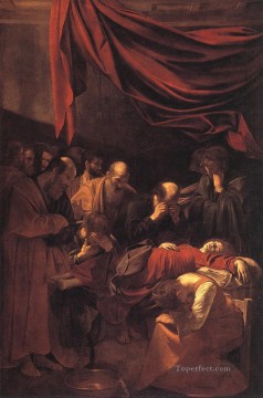  muerte pintura - La muerte de la Virgen Caravaggio